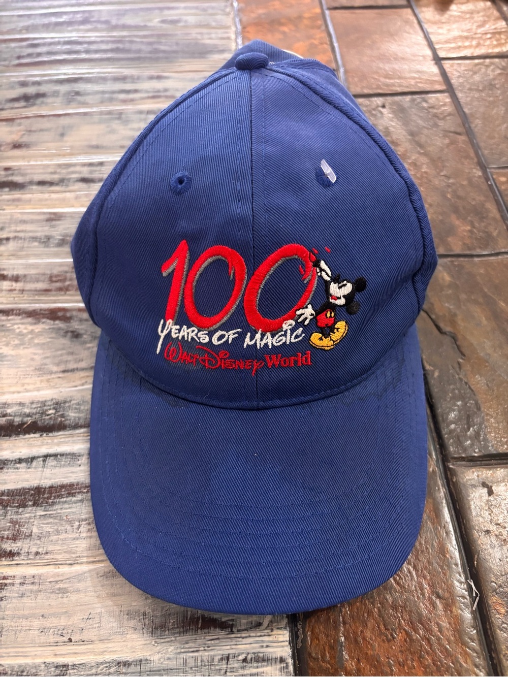 Disney 100 Years of Magic Hat Cap Strapback Blue Adjustable Walt Disney World